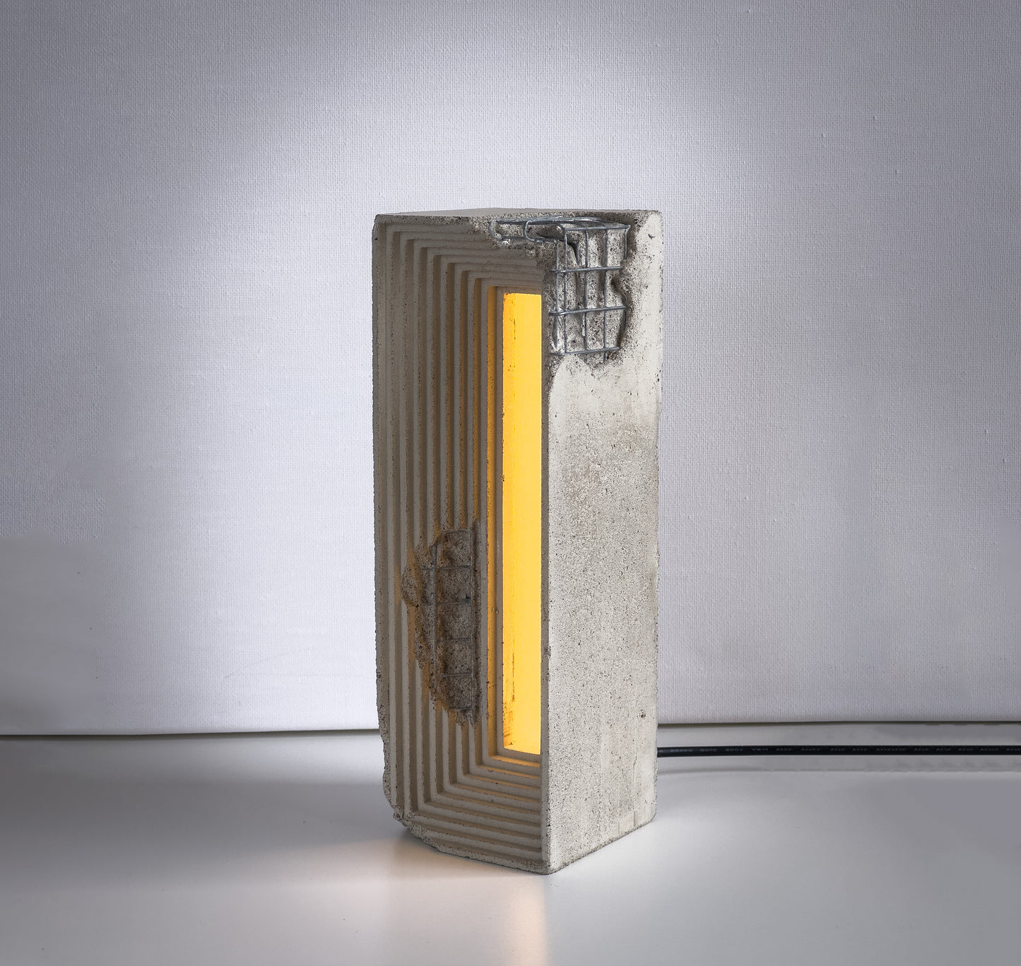 Industrial Table Lamp / Concrete Desk Light / Unique Home Decor / Rustic Lighting / Modern Loft Decor / Luxury Gift For Him / Cement Decor