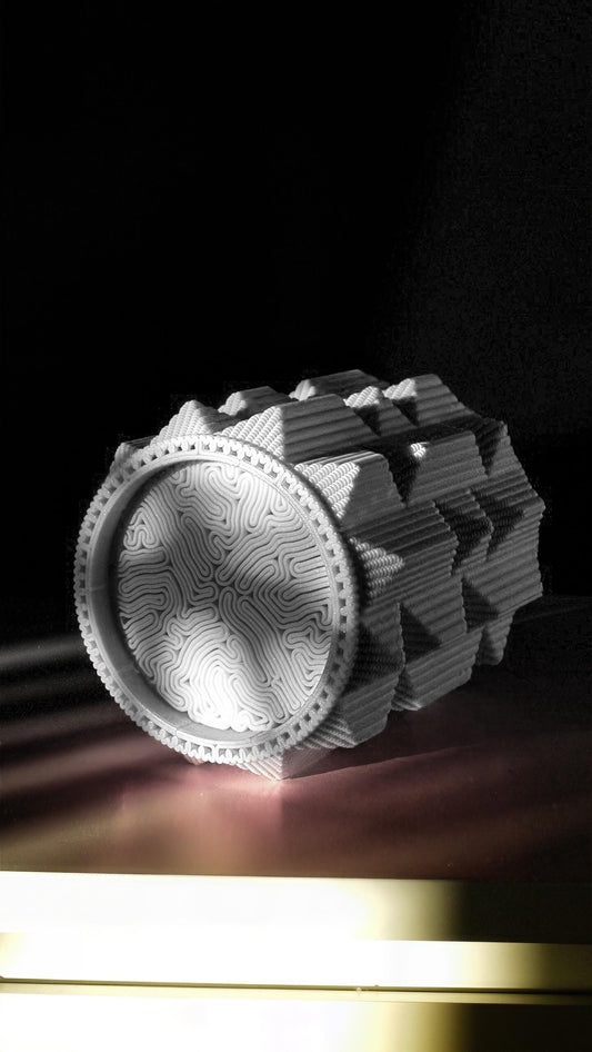 Kaleidoscope Vase - Industrial design - Unique Home decor - Luxury Gift for Him and Her - Brutalism style