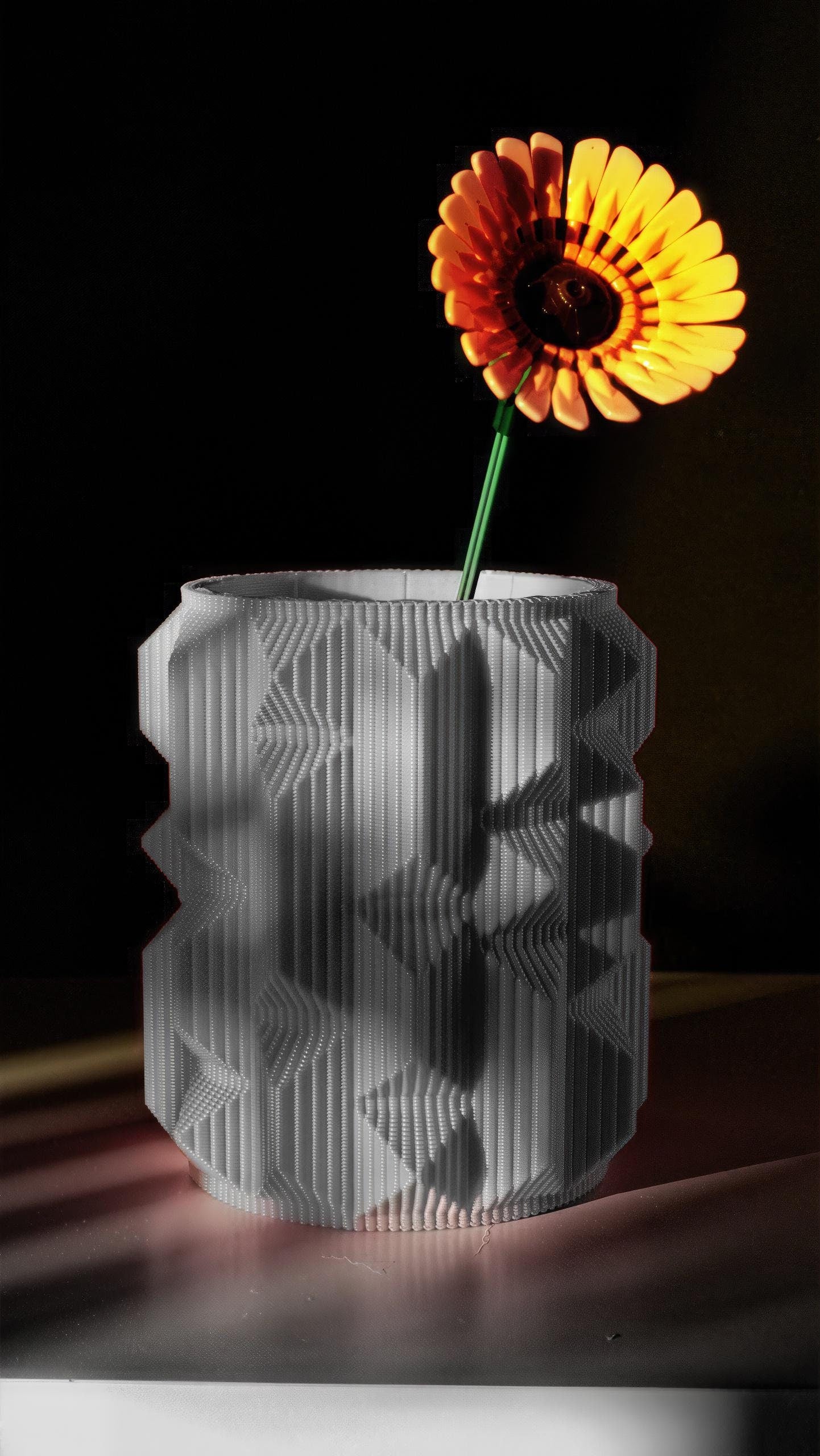 Kaleidoscope Vase - Industrial design - Unique Home decor - Luxury Gift for Him and Her - Brutalism style