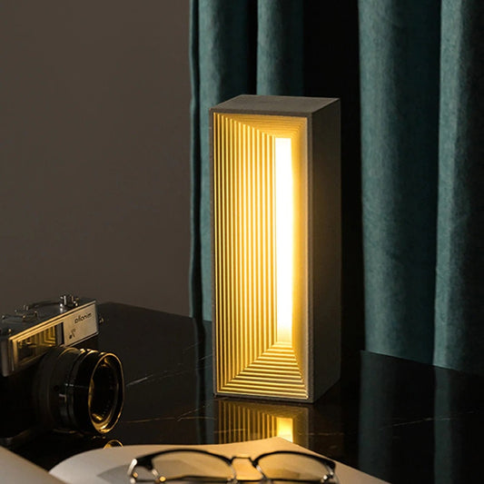 Concrete Table Lamp / Personalized / Cement LED Night Light / Concrete Home Decor / Industrial Designer Lamp / Luxury Gift For Him / Art